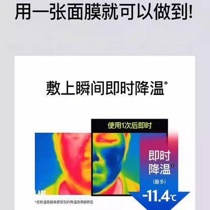 韩国beplain碧菲音绿豆精华冰美式面膜锁水保湿10片/盒