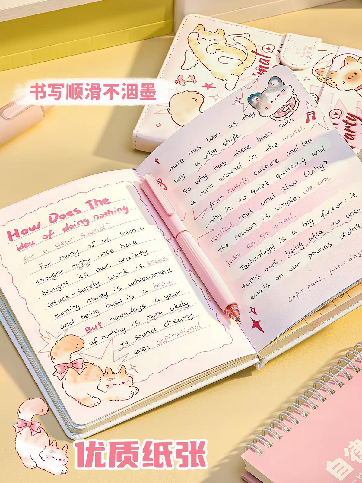 动物派对皮面磁扣本